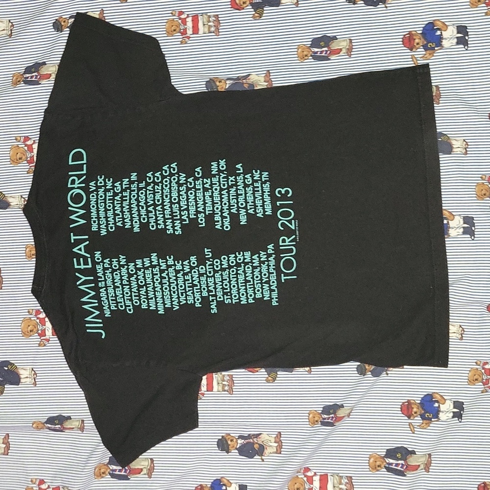 JIMMY EAT WORLD 2013 CONCERT BAND TEE SIZE SMALL DAMAGE TOUR - Picture 3 of 5